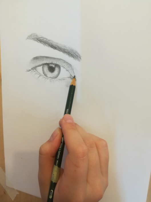Schulung wie zeichnet man ein Auge